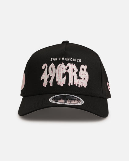 New Era San Francisco 49ers 'Drip Glow Script' 9FORTY A-Frame Snapback Black/Pink
