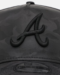 New Era Atlanta Braves 'Camo' 9FORTY A-Frame Trucker Snapback Black