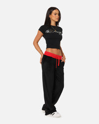 Ed Hardy Women's Chrome Baby T-Shirt Black