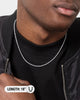 NXS 2mm Rope Necklace White Gold