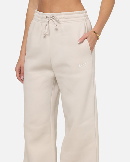 Nike Women's Sportswear Phoenix Fleece High Waisted Wide Leg Sweat Pants Lt Orewood Brown