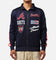 Pro Standard Atlanta Braves Fast Lane Track Jacket Midnight/Red