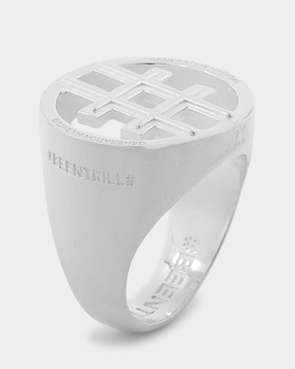 BEENTRILL Generation Hashtag Ring Sterling Silver