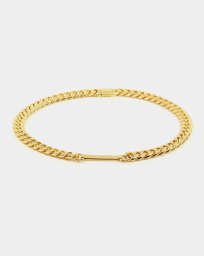 Saint Morta Custom Alpha 2 Letter Chain Gold