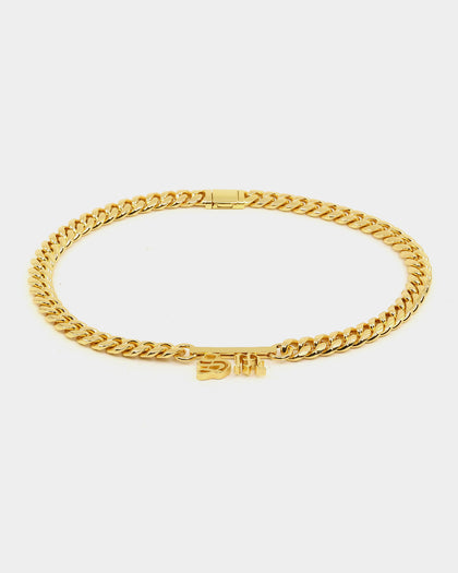 Saint Morta Custom Alpha 2 Letter Chain Gold