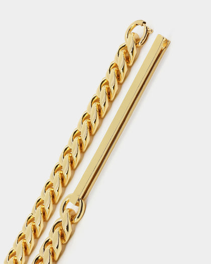 Saint Morta Custom Alpha 4 Letter Chain Gold