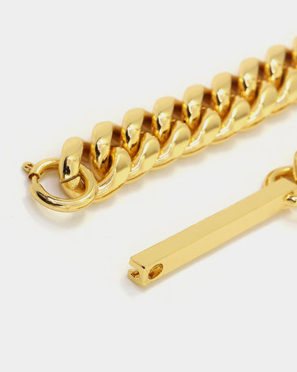 Saint Morta Custom Alpha 4 Letter Chain Gold