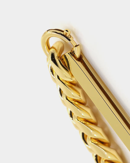 Saint Morta Custom Alpha 4 Letter Chain Gold