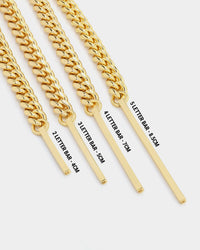 Saint Morta Custom Alpha 4 Letter Chain Gold
