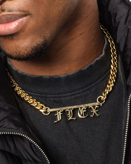 Saint Morta Custom Alpha 4 Letter Chain Gold