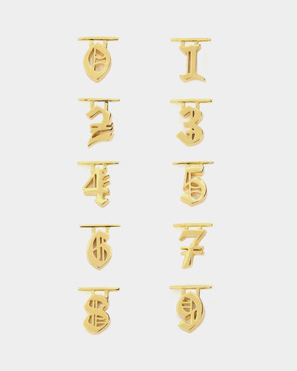 Saint Morta Custom Alpha Numbers Gold