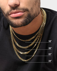 House Of Auric 6.4mm Double Curb Chain 18K Gold Vermeil