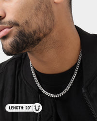 House Of Auric 7mm Cuban Chain Sterling Silver