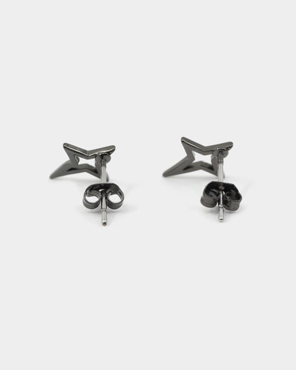 Saint Morta The 4 Point Earrings Black