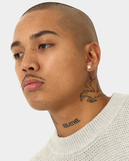 NXS Square Cut Earrings Gold