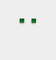NXS Square Cut Earring Gold/Green