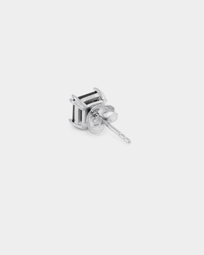 NXS Square Cut Earring Iced Black