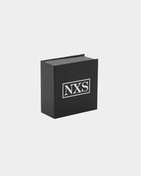 NXS Square Cut Earrings White Gold