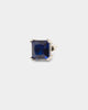NXS Square Cut Earring White Gold/Blue