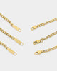 NXS 3mm Micro Cuban Chain Set Gold