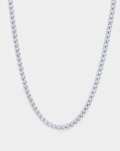 NXS 3mm Micro Cuban Chain White Gold