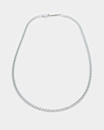 NXS 3mm Micro Cuban Chain White Gold