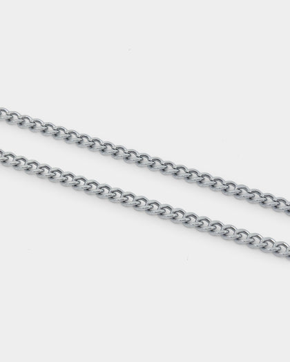 NXS 3mm Micro Cuban Chain White Gold