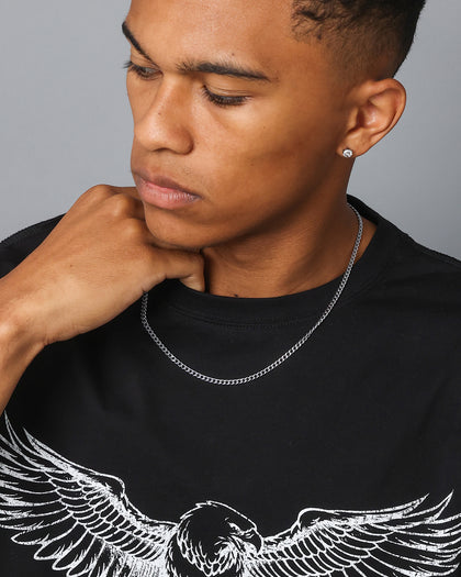 NXS 3mm Micro Cuban Chain White Gold