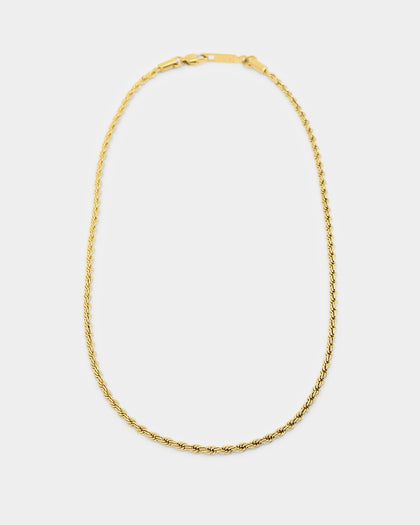 NXS 3mm Rope Chain Gold