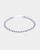 NXS 5mm Cuban Bracelet White Gold