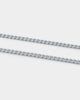 NXS 5mm Cuban Link Chain White Gold