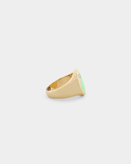 Wild For The Weekend Yin Yang Signet Ring (Large) Gold