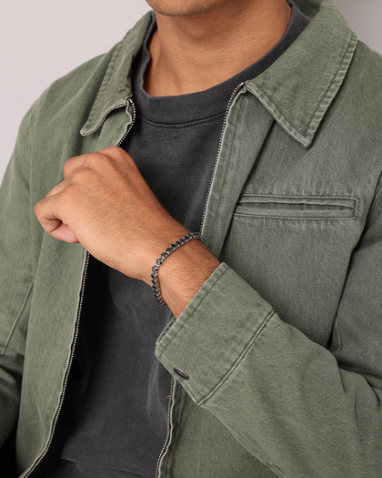 NXS Round Cut Tennis Bracelet Iced Black