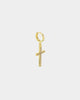 NXS Cross Earring Iced Gold