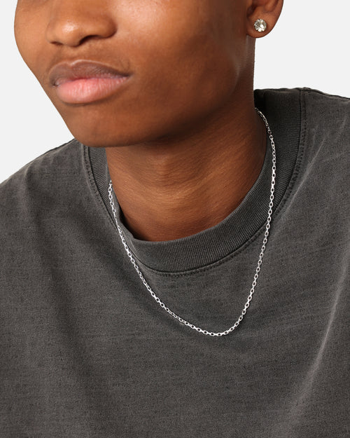 House Of Auric Straight Cut Cable Chain Sterling Silver