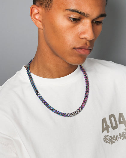 Guess Mainline 23" 8mm Curb Chain Iridescent