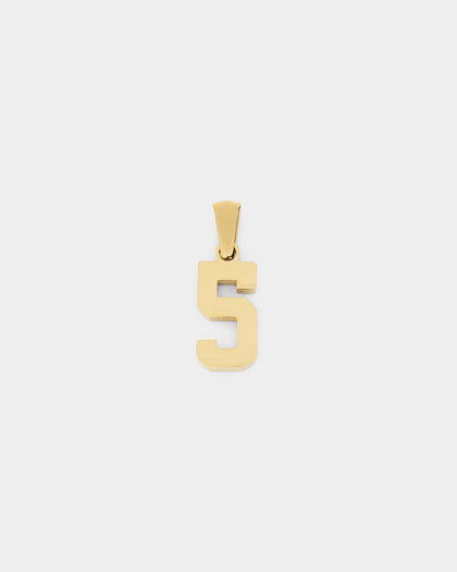 NXS College Number Pendant Gold