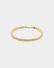 House Of Auric 3.7mm Franco Bracelet 18k Gold Vermeil