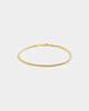 House Of Auric 3mm Cuban Link Bracelet 18k Gold Vermeil
