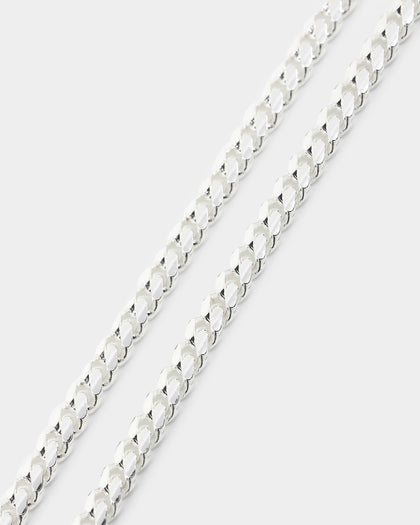 House Of Auric 3mm Cuban Link Bracelet Sterling Silver