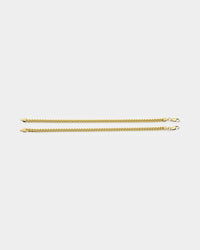 House Of Auric 5mm Cuban Bracelet Set 18k Gold Vermeil