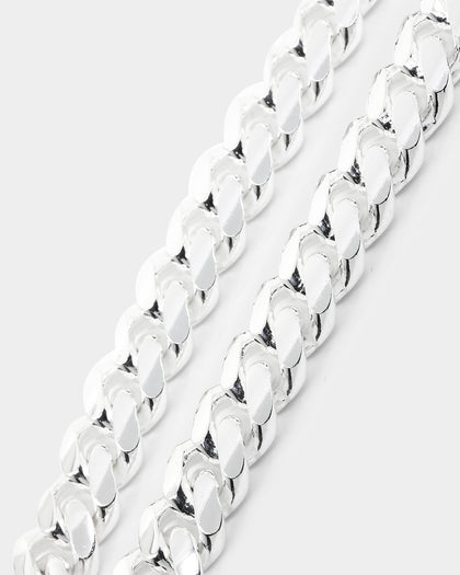 House Of Auric 10mm Cuban Link Bracelet Sterling Silver