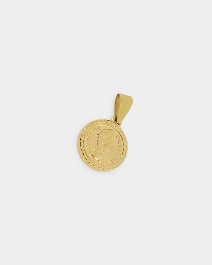 NXS English Coin Pendant Gold
