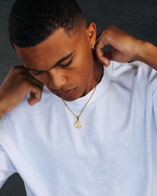 NXS English Coin Pendant Gold