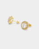 NXS Anthrope Earrings Iced Gold