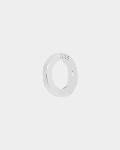 NXS Acta Non Verba Ring Pendant White Gold