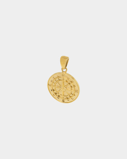NXS Compass Pendant Gold