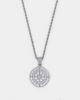 NXS Compass Pendant White Gold