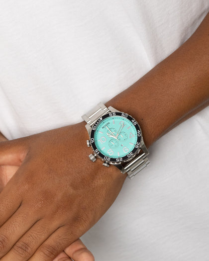 Nixon 51-30 Chrono Silver/Turquoise