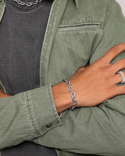 Loiter Spiked Pig Bracelet Stainless Steel